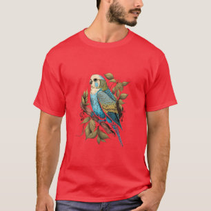 Budgie Budgerigar Parakeet Bird Retro Vintage 80s T Shirt