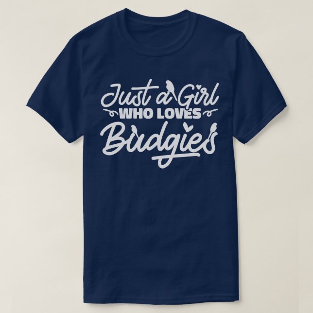 Budgie Budgerigar Parakeet Budgie Älskare T Shirt (Design framsida)