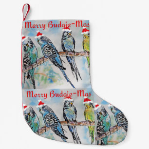 Budgie Budgies Glad Budgiemas Julstrumpa