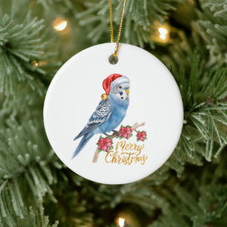 Budgie Christmas Julgransprydnad Keramik