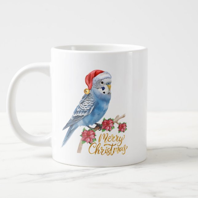 Budgie Christmas Jumbo Mugg (Vänster)