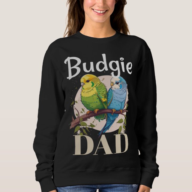 Budgie Dad Budgerigar Parakeet Bird 8 T Shirt (Framsida)
