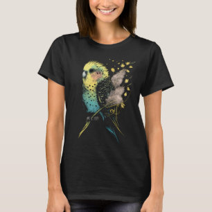 Budgie Dandelion Flower Budgerigar Parakeet Bird T Shirt