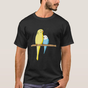 Budgie Family Cute Parrot Parakeet Music T Shirt