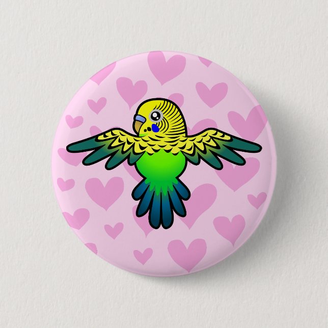 Budgie Kärlek Knapp (Framsida)