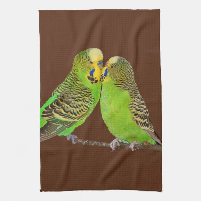 Budgie Kisses Kitchen Towel Kökshandduk (Vertikal)