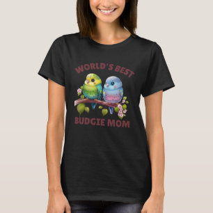 Budgie Mamma Budgerigar Parakeet Bird 35 T Shirt