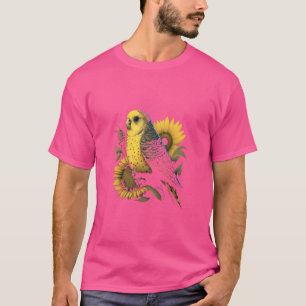 Budgie Mamma Budgerigar Solrosparaket Bird funn T Shirt