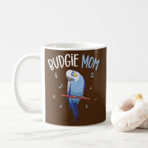 Budgie Mamma Parakeet Budgerigar Womens Funny Kaffemugg