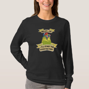 Budgie Millet Cob Poop Factory Budgerigar Parakeet T Shirt