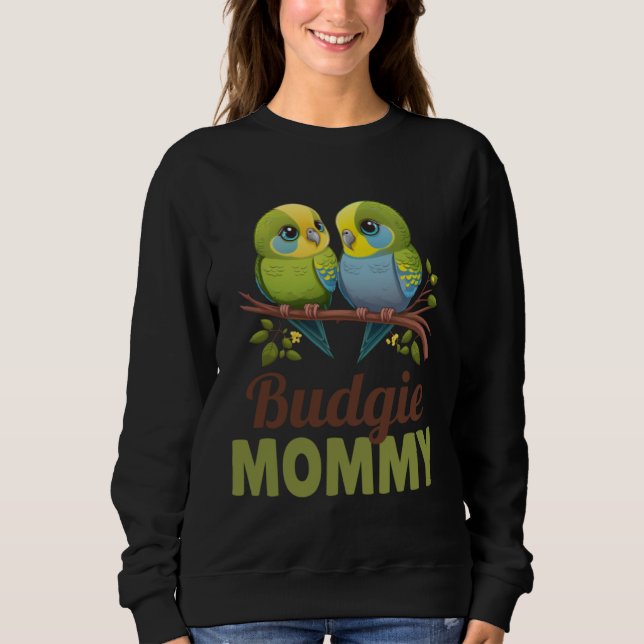 Budgie Mom Budgerigar Parakeet Bird 17 T Shirt (Framsida)