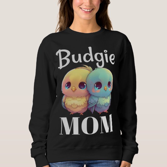 Budgie Mom Budgerigar Parakeet Bird 98 T Shirt (Framsida)