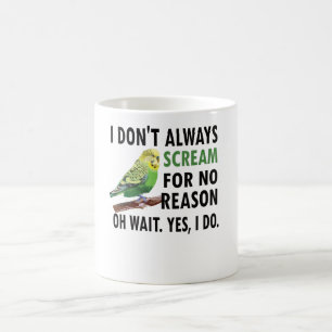 Budgie Owner Budgie Älskare Parakeet Bird Budgeri Kaffemugg