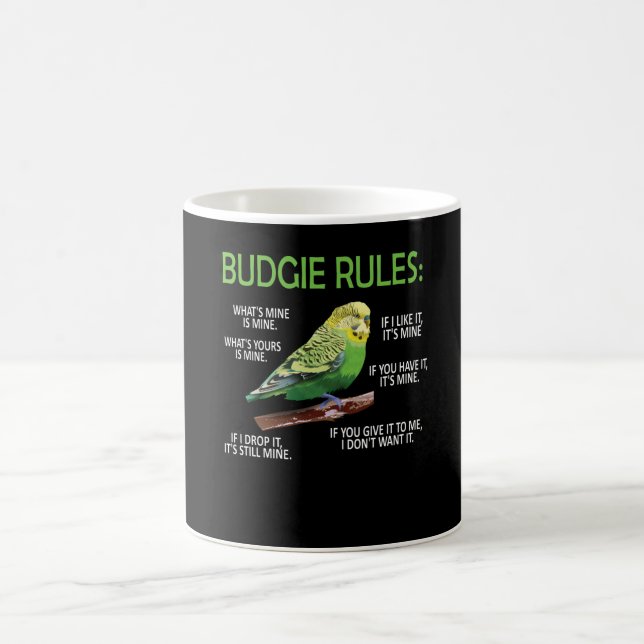 Budgie Owner Budgie Älskare Parakeet Bird Budgerig Kaffemugg (Center)