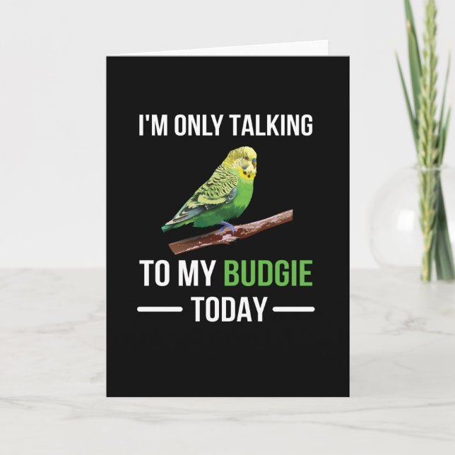 Budgie Owner Budgie Älskare Parakeet Bird Budgerig Kort (Framsida)