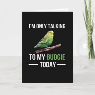 Budgie Owner Budgie Älskare Parakeet Bird Budgerig Kort