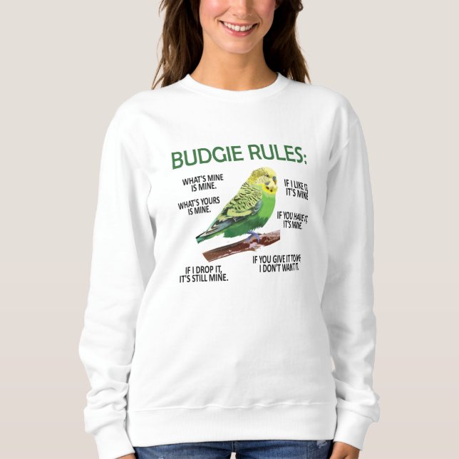 Budgie Owner Budgie Älskare Parakeet Bird Budgerig T Shirt (Framsida)