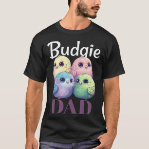 Budgie Pappa Undulat Liten papegoja Fågel T Shirt