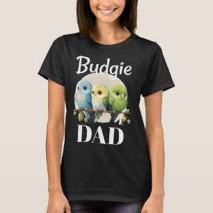 Budgie Pappa Undulat Papegoja Fågel 2 T Shirt