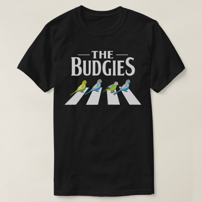 Budgie Parakeet Bird Design for a Budgerigar Owner T Shirt (Design framsida)