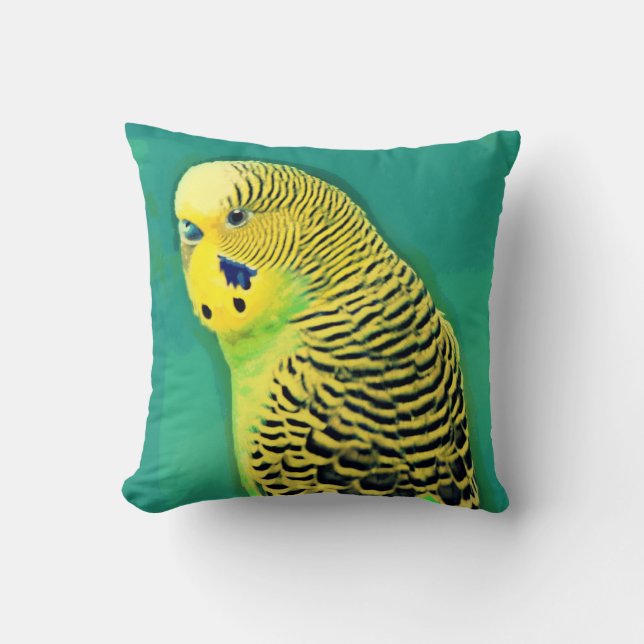 Budgie/parakiterdekorativ kudde (Framsida)