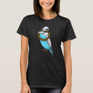 Budgie Parrot Budgerigar Bird med Knivar T Shirt