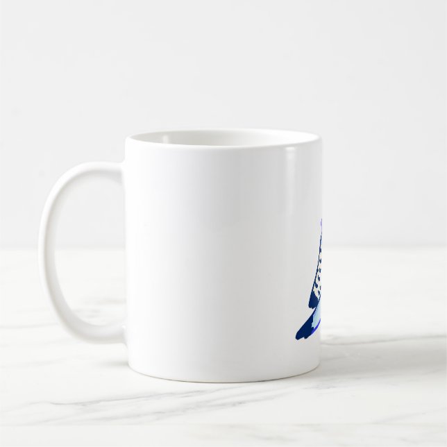 Budgie parrot Delight � Cute Animal Art Kaffemugg (Vänster)