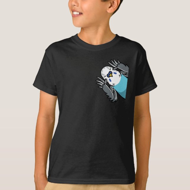 Budgie Parrot T Shirt (Framsida)