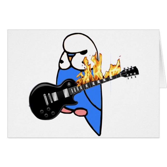 Budgie stenar hälsningskort (Framsidan Horizontal)