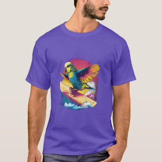 Budgie Surfboard Budgerigar Parakeet Bird Kawaii g T Shirt