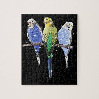 Budgie undulatglitter pussel
