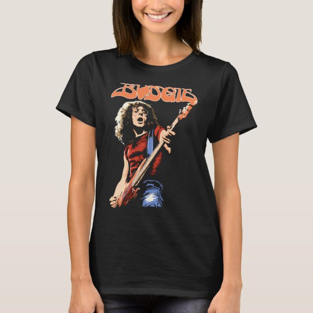 BudgieBurke Shelley Gitarr T Shirt (Framsida)