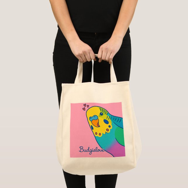 Budgielove matkasse  tygkasse (Framsida (produkt))