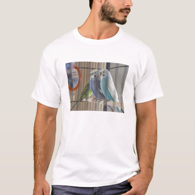 Budgies6 Tee Shirt (Framsida)