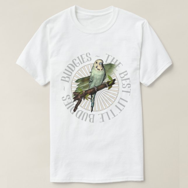 Budgies är de bäst kompisarna tee shirt (Design framsida)