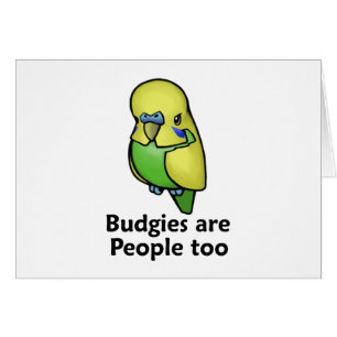 Budgies är folk för hälsningskort