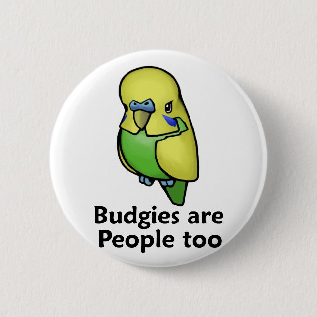 Budgies är folk för knapp (Framsida)