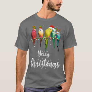 Budgies Bird God jul T Shirt