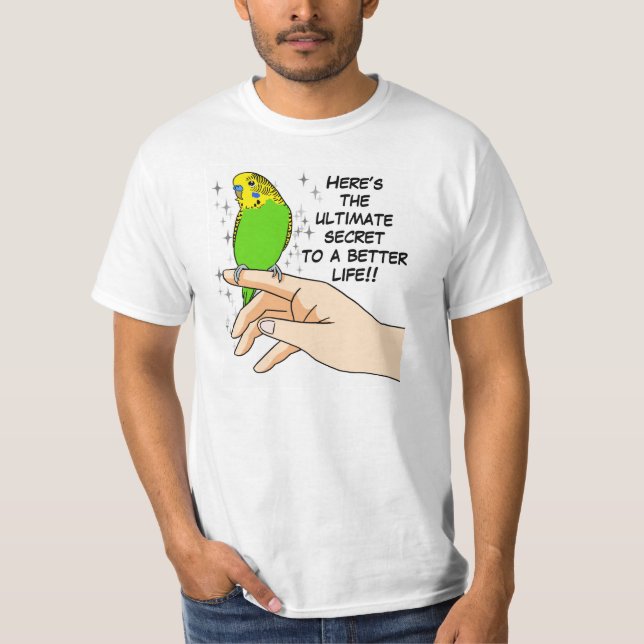 Budgies gör liv bättre t-shirt (Framsida)