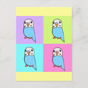 Budgies Popkonst Vykort