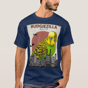 Budgiezilla Budgie för Budgerigar Parakeet T Shirt