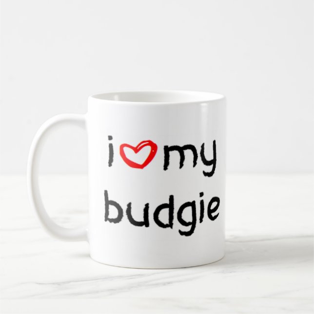 budgiskt hjärta kaffemugg (Vänster)