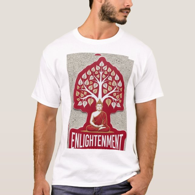 Budha och Bodhi-trädet - Niban T-Shirt (Framsida)