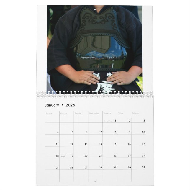 Budokai för 2011 kork kalender (Jan 2026)