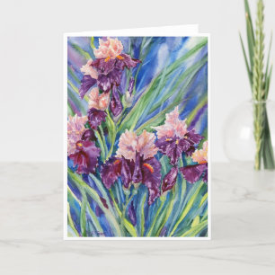 "Buds and Blooms" Blank Notecard Tack Kort