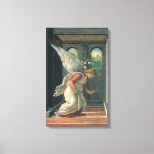 Budskap (ängel detalj) av Sandro Botticelli Canvastryck