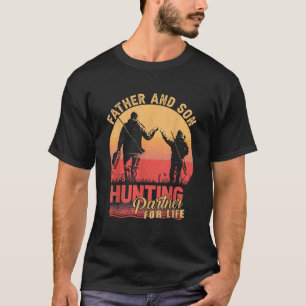 Budskap för far och sonjaktpartner för liv F T Shirt