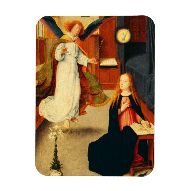 Budskapen till Jungfru Maria av Gerard David Magnet (Vertikal)