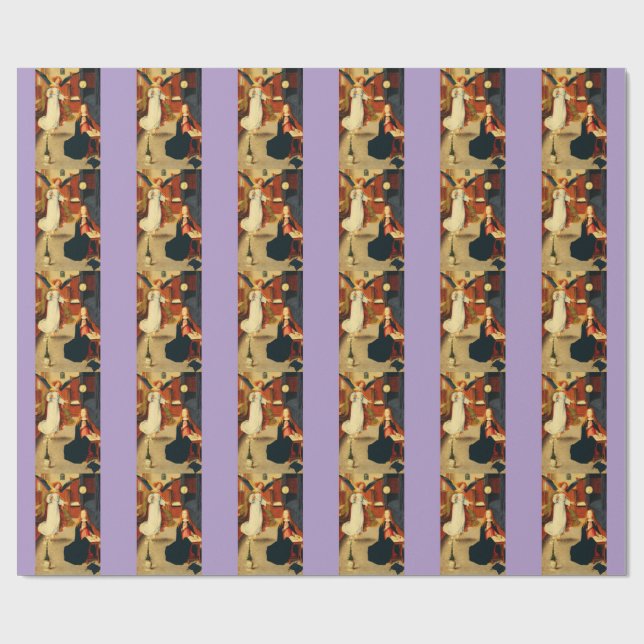 Budskapen till Jungfru Maria av Gerard David Presentpapper (Platt)