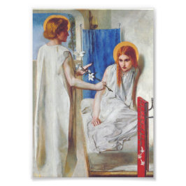 Budskapet av Dante Gabriel Rossetti Fototryck